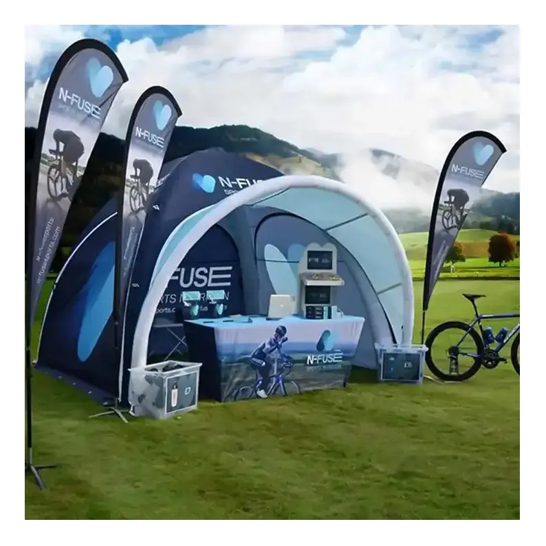 Diskon besar pameran tenda tiup olahraga tenda udara kubah tenda besar iklan tiup tenda laba-laba kanopi tenda udara