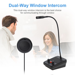 Micrófono de intercomunicación Ventana Banco Contador Intercomunicador bidireccional Monitor Sistema de audio de seguridad - Product Image 4