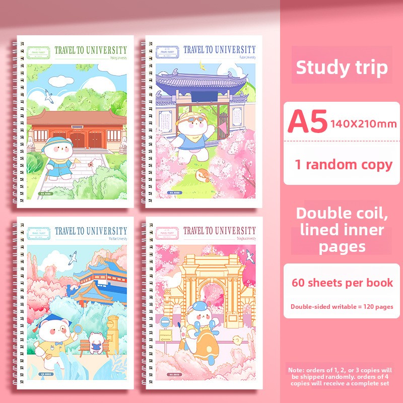 Notes de voyage A5/1 livre aléatoire