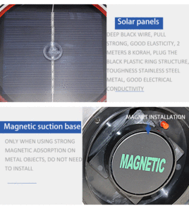 Solar Led Beacon LED Traffic Warning Light LTD-6109 Strobe Beacon Flashing Solar Warning Light - Product Image 5