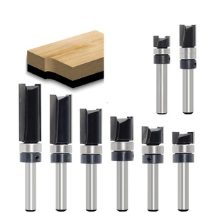 Tuôn ra cắt <span class=keywords><strong>Router</strong></span> bit thẳng tuôn ra cắt tỉa mẫu mô hình Cutter-Shank mang hướng dẫn 2 Sáo Carbide Tipped-1/4 "Shank - Product Image 1