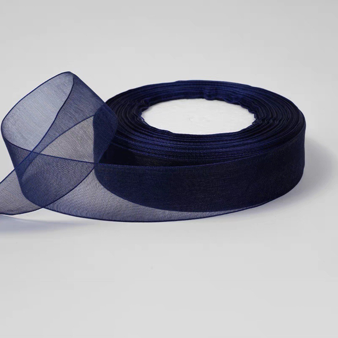 Bleu foncé-BK19#-2,5 cm * 50 mètres