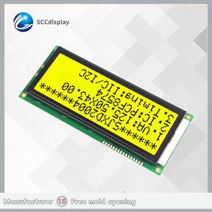 Módulos de visualización de caracteres LCD positivos amarillos STN, matriz de puntos 20X4, utilitario IIC/I2C, pantalla LCM industrial - Product Image 5