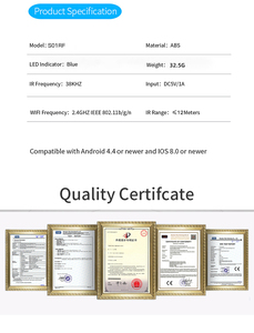 Telecomando WiFi IR + RF con supporto vocale di terze parti interruttori di controllo remoto prodotto - Product Image 6