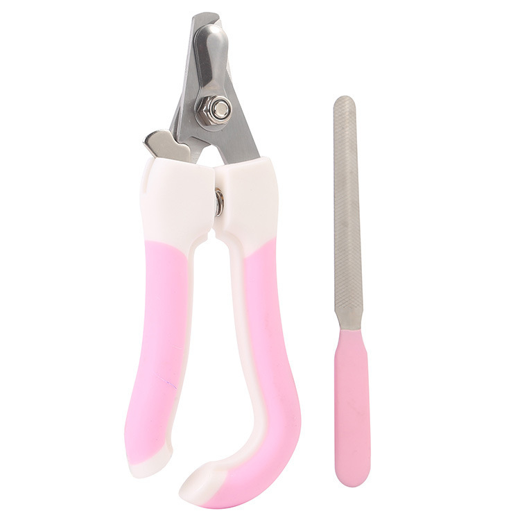Pink nail scissors
