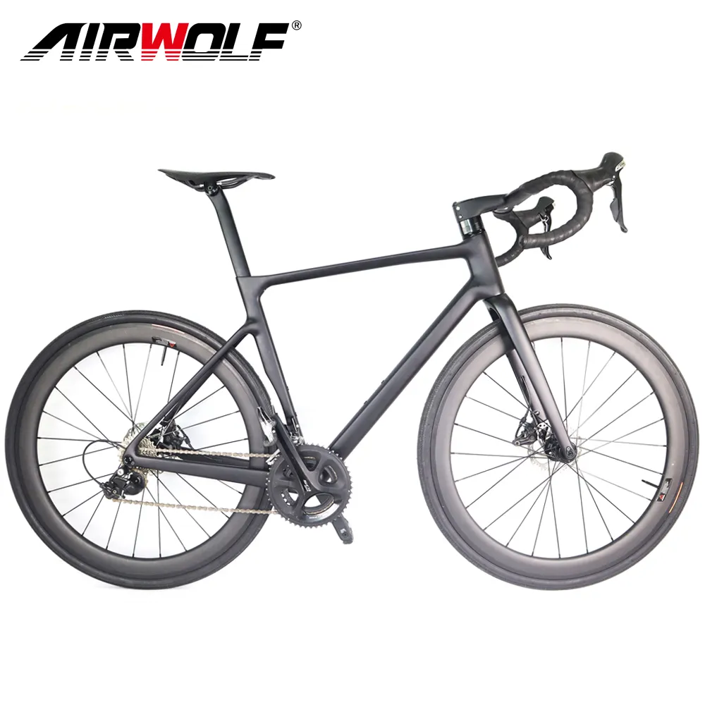 Complete carbon fiber road bike racing cycling with Original groupset,50mm carbon wheels,disc carbon bike road