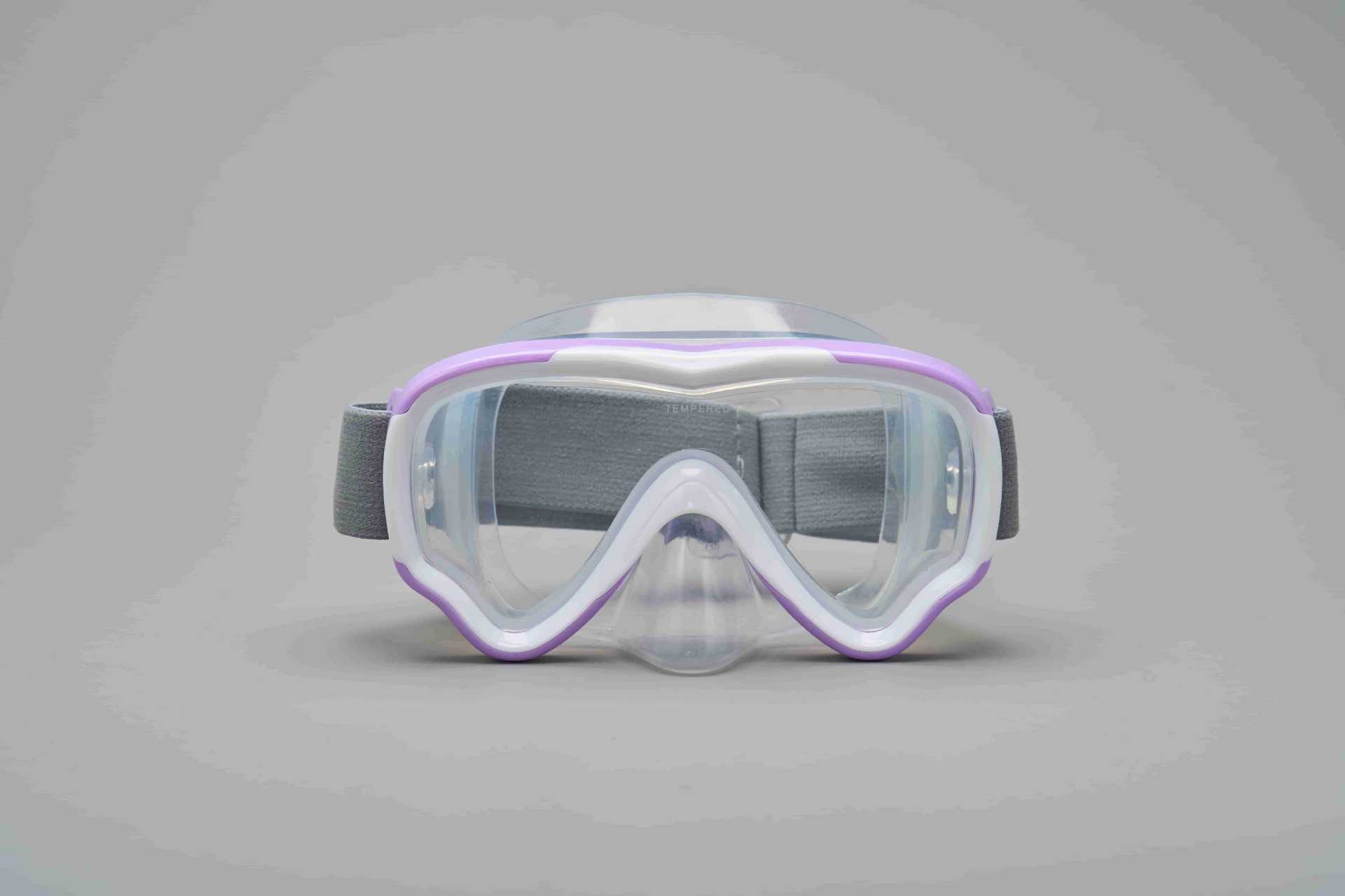 Purple and white-black silicone