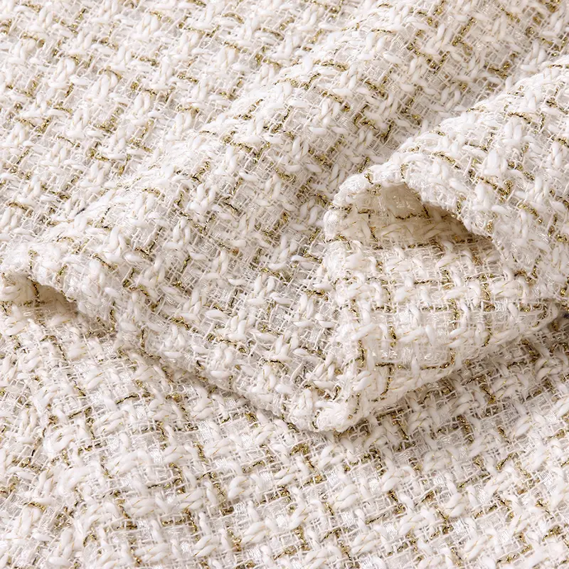 Alta calidad 480gsm 50% lana 40% poliéster tela de lana revestimiento liso tela de lana de Tweed de sarga de un solo lado