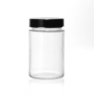4OZ 8OZ 12OZ 20OZ แก้ว Jar ภาชนะบรรจุอาหารพร้อมฝาปิดโลหะลึกสําหรับซอสน้ําผึ้ง Jam ดอง - Product Image 3
