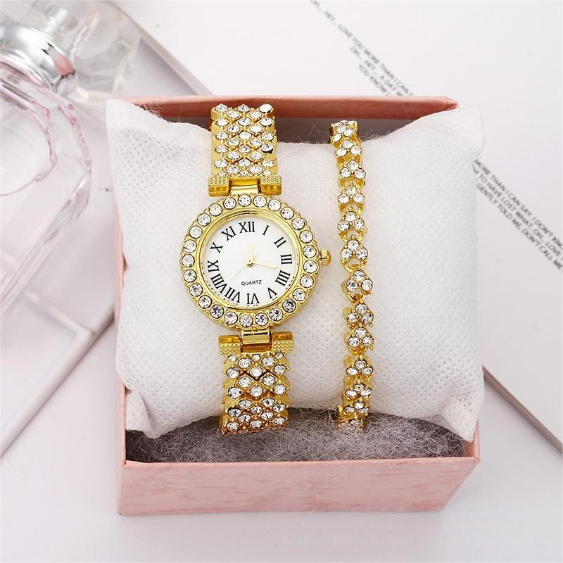 silver watch+bangle+box