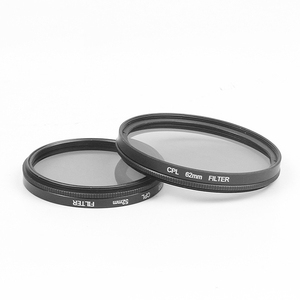 Filtro de polarización Circular para cámara, filtro de polarización circular CPL de 58mm para Canon, Nikon, Fuji, DSLR