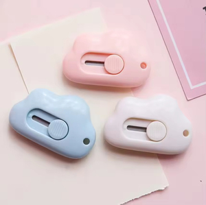 Adorable Tiny Cloud Retractable Paper <strong>Cutter</strong> Art Knife <strong>Cutters</strong> Letter Opener for <strong>Key</strong> Chain Pocket Bag DIY Projects for Gift - Product Image 4