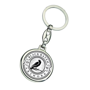 批发定制金属钥匙扣公司名称标志钥匙扣定制散装钥匙扣戒指 - Product Image 1