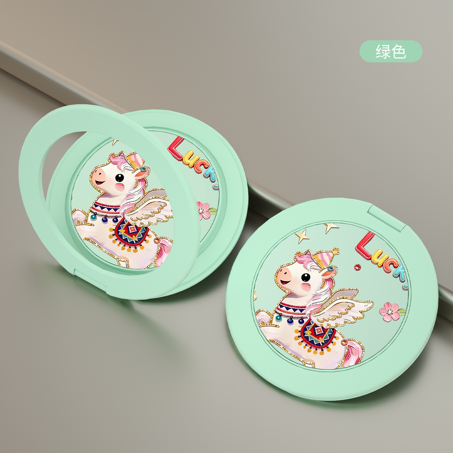 Tablette pliable TS14 - Licorne verte