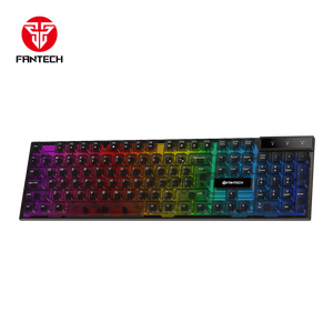 FANTECH Factory Price RGB Membrane <strong>Keyboard</strong> 104 Keys Backlit Wired Gaming <strong>Keyboards</strong> - Product Image 1