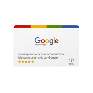 Tarjeta de visita RFID NFC programable personalizada LOGO URL Código QR Ntag215 Ntag213 Ntag216 13,56 MHz Revisión de frecuencia Tarjetas de Google de EE. UU. - Product Image 5