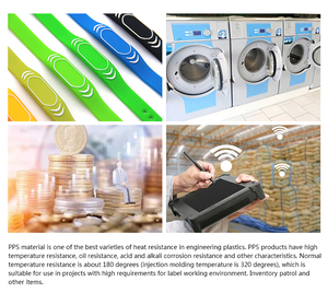 Suitable for High Temperature Sewing on Cloth PPS Material HF Dia15mm Laundry <strong>Tag</strong> 200 Times Washable RFID NFC Coin Mini <strong>Tag</strong> - Product Image 6