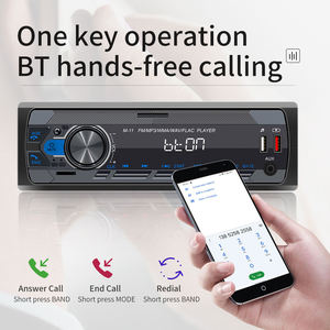 Yeni ürün 1 Din araba BT Mp3 oynatıcı araba Iso arayüzü Eq ses efekti hızlı şarj renkli düğme araba oyuncu - Product Image 4