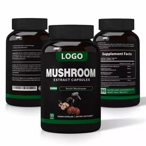 Hữu Cơ nấm chiết xuất viên nang Reishi sư tử bờm nấm phức tạp bổ sung viên nang - Product Image 2