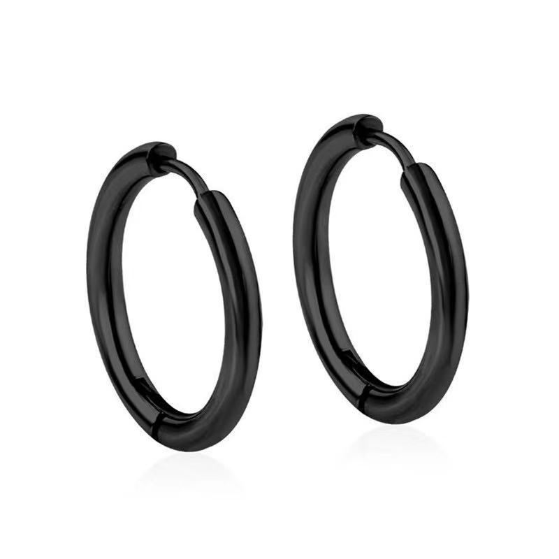 2.5*12mm black earrings(only 1pcs,not 1 pairs)
