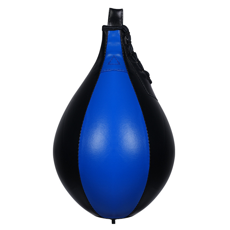 Pear black blue stitching speed ball