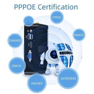 12V Mini-PC Intel Celeron J1900 J4125 4 RJ45 2.5G i225 Gigabit Ethernet LAN Lüfter loser MiniPC-Computer-Firewall-Netzwerk router - Product Image 5