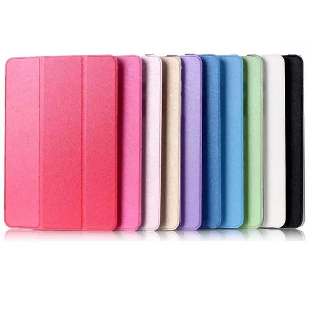 Wholesale Price Case for iPad Pro Mini 6 5 4 3 10.2 9.7 12.9 Shockproof Silk Pattern Soft Touch Stand Book Tablet Case Cover