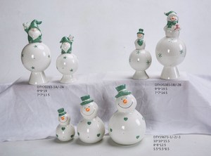クリスマスデコレーション像彫刻祭ホームアートセラミックサンタクロース置物
