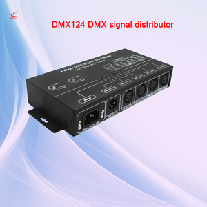 Система светодиодного освещения DMX разветвитель сигнала DMX124 AC100-240V 4CH DMX контроллер DMX rgbw усилитель - Product Image 3