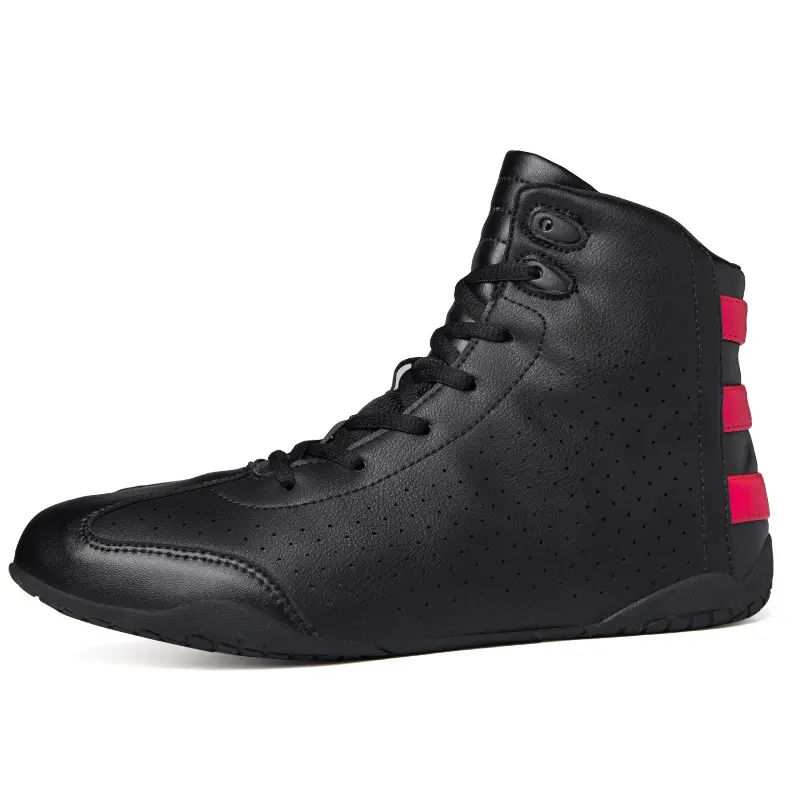 Venta al por mayor Bjj Mma Grapple Shoes Mens Sport Men Make Your Own Wrestling-Shoes Leather Boxing Shoes