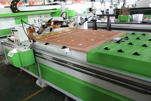ATC cnc router di nidificazione macchina con piattaforma di carico e scarico per pannello base mobili taglio veloce & perforazione - Product Image 3