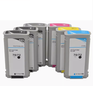 MaiGe Compatible with <strong>HP</strong> 72 Full Set Ink Cartridge 6 Colors 130ml for Use in DesignJet T1100 T1120