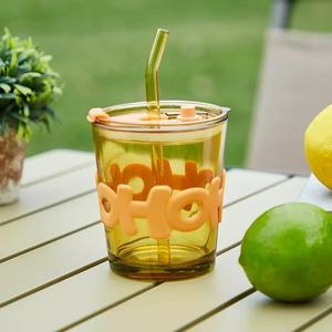Toptan renkli kahve fincanı ev Drinkware suyu kahve kapaklı bardak ve iş hediyeler için saman - Product Image 3