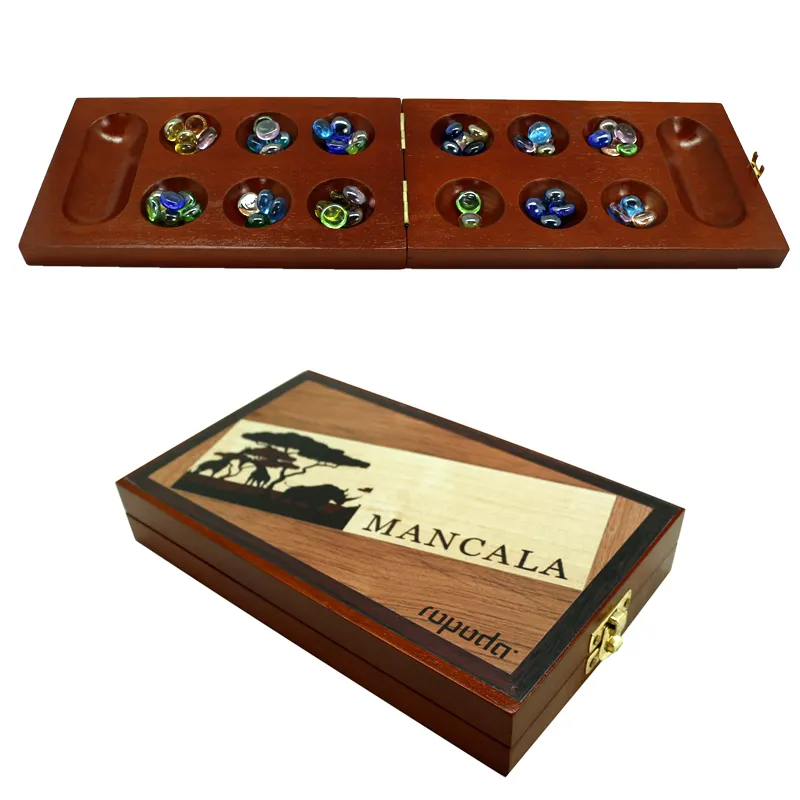 Parent-child interactive mancala educational toy particles return to the barn Mankara African gem chess mathematical board game