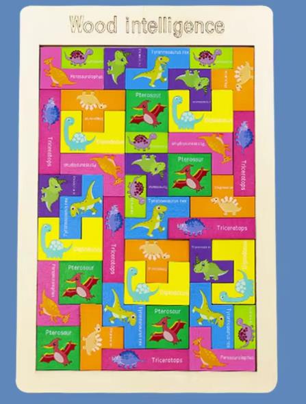 Tetris dinosaur model