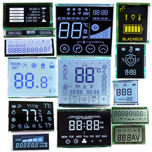 Fstn va digitales LCD-Touchscreen-Panel benutzer definierte monochrome 7-Segment-LCD-Anzeige für Temperatur thermostat regler/Tachometer - Product Image 4