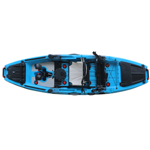 NEOKUDO Sit On <span class=keywords><strong>Top</strong></span> 10Ft Pedal de accionamiento de pie Kayak de pesca Kayak estable Pesca Con Pedal una persona con sistema de pedal