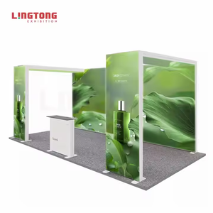 SEG Modular Portable Exhibition Booth <strong>3x3</strong> Pop-Up Trade Show <strong>Display</strong>, Portable Backdrop, and Versatile for Events and Exhibitions - Product Image 1