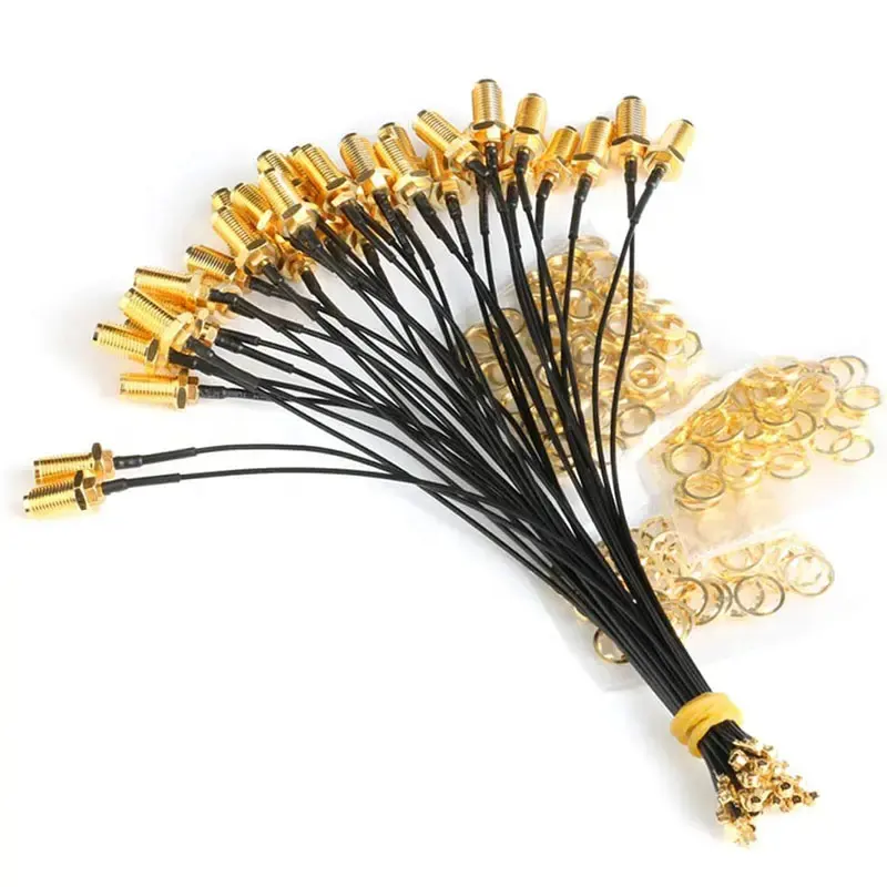 N dişi IPEX koaksiyel kablo pigtail kablo RG174 RG178 RG1.13 RF kablo UFL IPEX1 IPEX4 MHF4