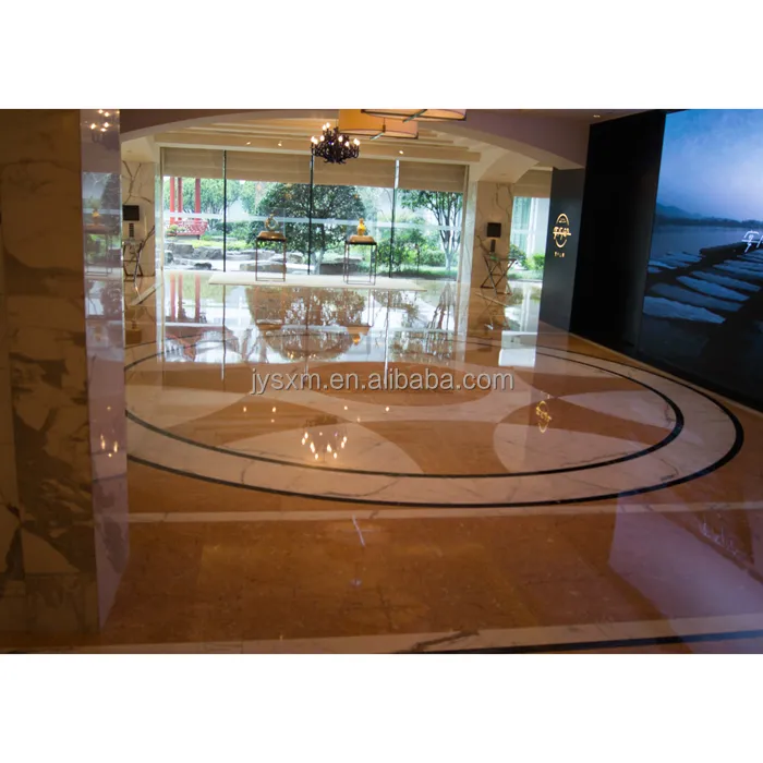 Marmo bianco Calacatta italiano personalizzabile per la Villa dell'hotel & la pavimentazione di lusso della sala di casa-qualità squisita & progettazione
