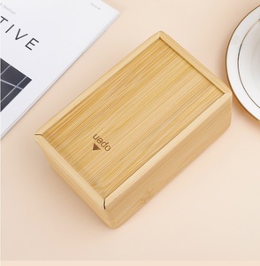 Reloj de giro de página automático con calendario de fecha Flip Desktop Square Bamboo Color Clock para oficina - Product Image 6