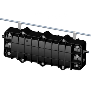 FTTH al aire libre impermeable FOSC 24/48/96/144 núcleos caja de unión de fibra óptica en Línea 2 en 2 salida caja de empalme de fibra óptica en línea - Product Image 5
