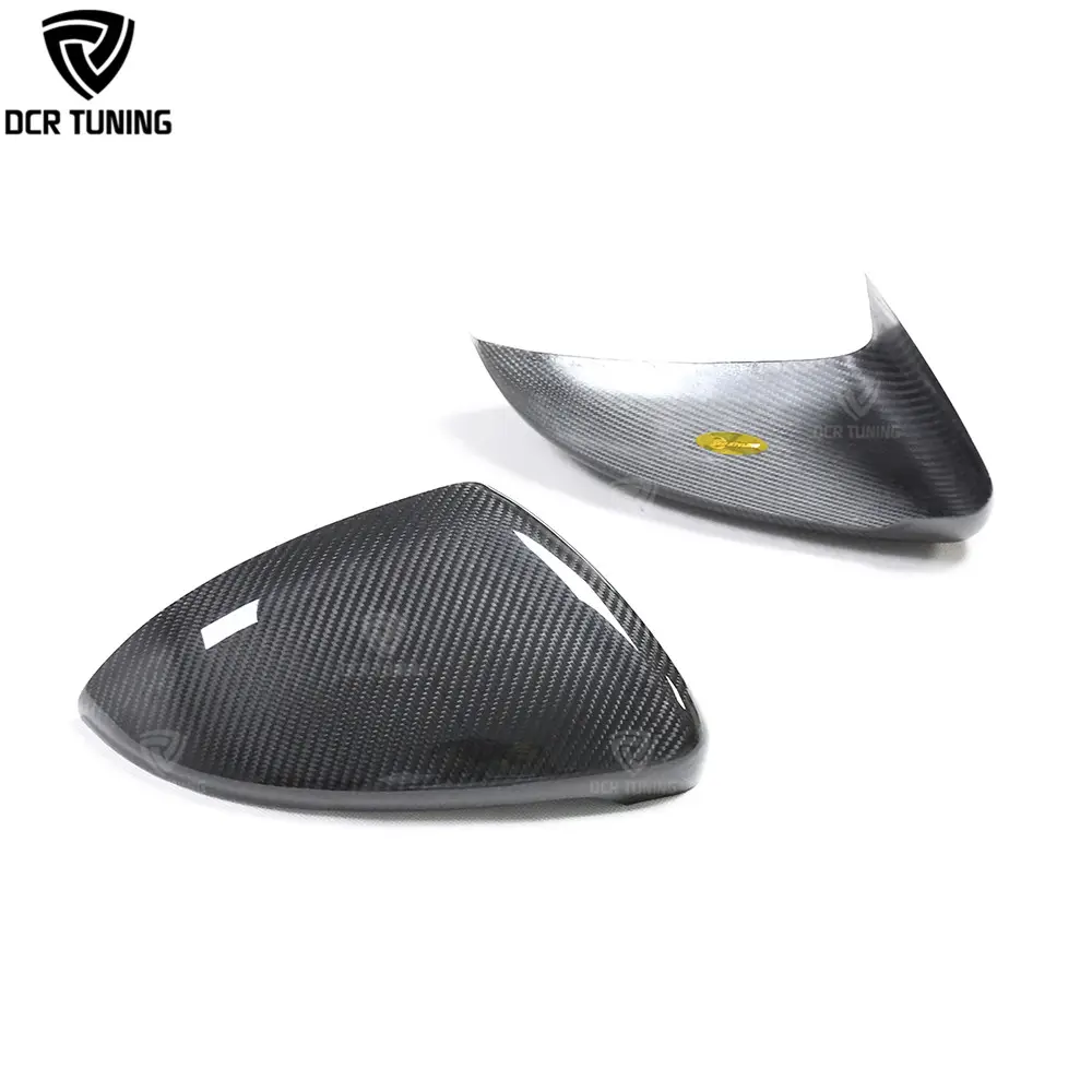 Cubierta de espejo retrovisor para coche, cubierta de fibra de carbono seca para Volkswagen VW Golf 7 MK7