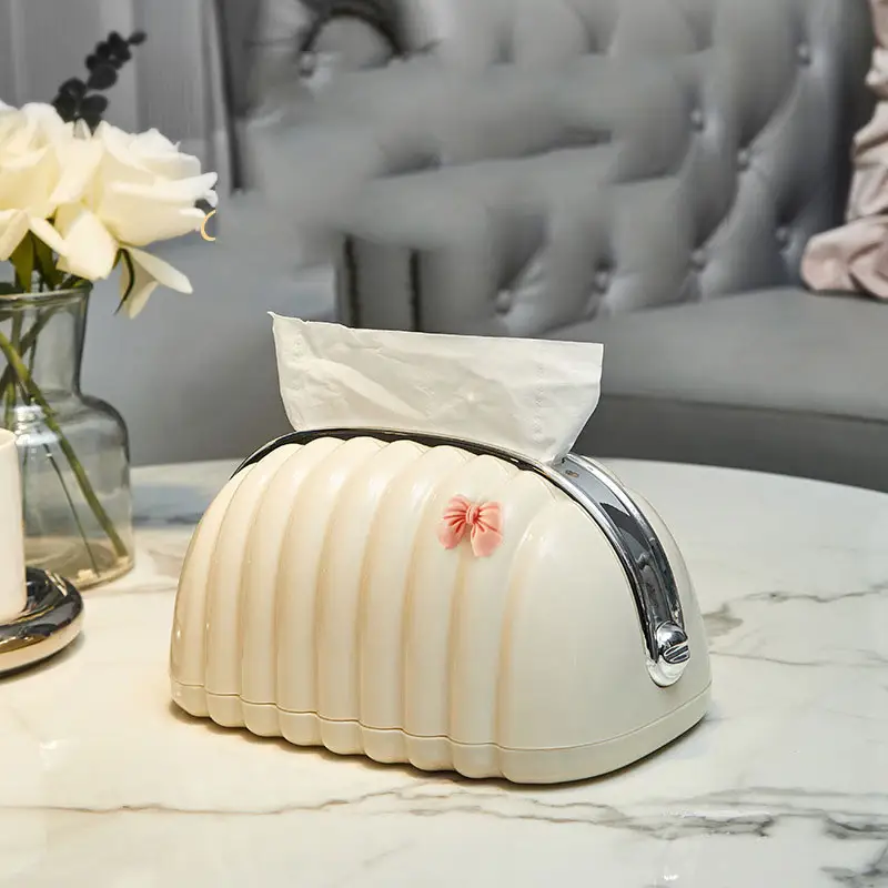 Boîte de rangement pour mouchoirs en papier avec tiroir de luxe Nordic Light pour le salon