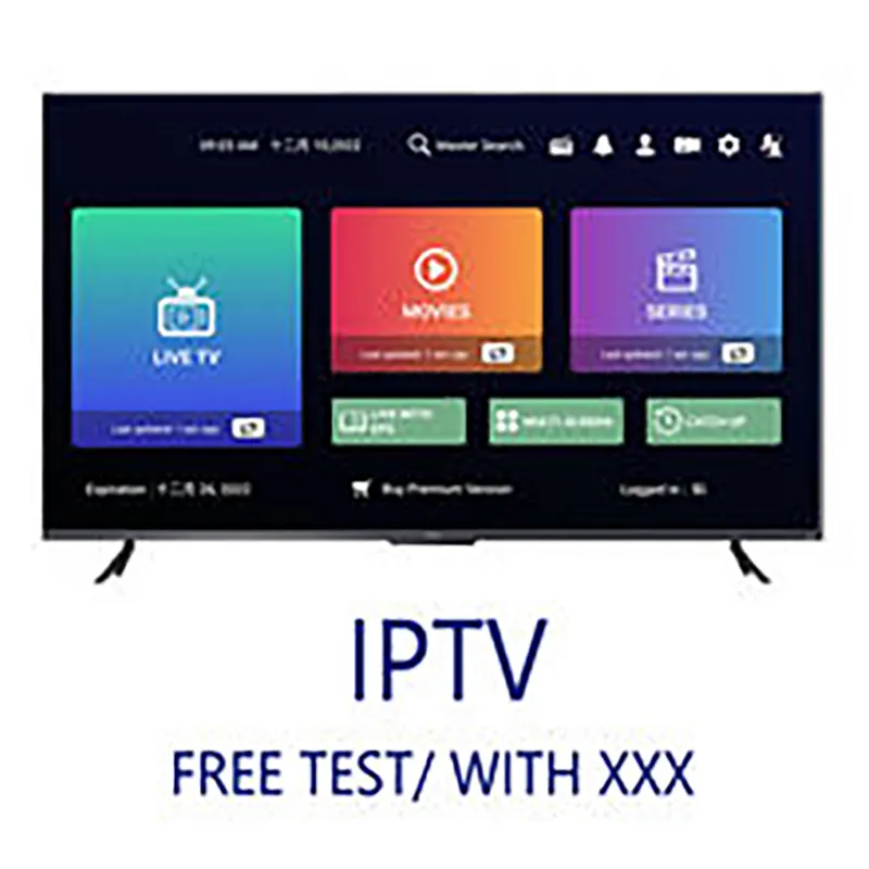 O decodificador Android iptv da marca M3u fornece amostras para assinatura de teste gratuita. Agente de painel de revendedor Smart TV 4K ao vivo