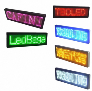 高度な品質のLEDタグプログラム可能な画面タグ視認性の高いカラフルなモバイルアプリ制御LEDライトアップ反射可能なバッジ - Product Image 4