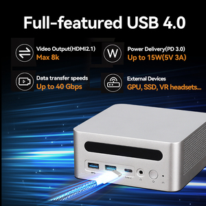 XCY Mini PC AMD R7 8845HS Dual RJ45 LAN Wifi6 BT5.2 4K Display Office Gaming Minipc Gamer Win10 <strong>Computer</strong> - Product Image 5
