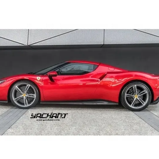 Khô sợi carbon 2022 2023 Ferrari 296 Gtb loại F171 OEM phong cách bên váy body Kit cho 296 Gtb