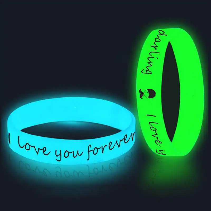 Pulseiras luminosas personalizadas do silicone do logotipo Esportes do basquetebol Pulseiras do silicone com costume do logotipo