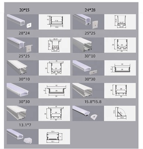 ตัวกระจายแสงแบบมีช่องอลูมิเนียม LED สำหรับไฟราว LED - Product Image 6